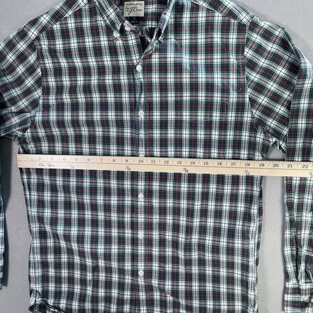 J. Crew Long Sleeve Dress Shirt Men Small‎ Plaid Check Casual Office Business - Picture 3 of 8
